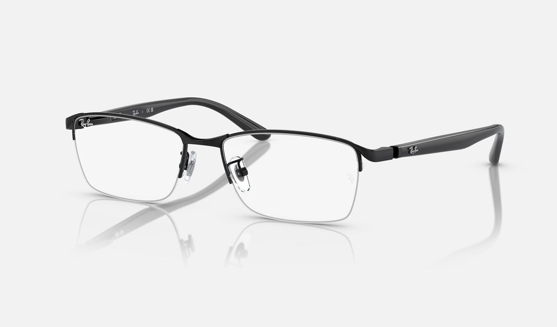 Ray-Ban RX6501D — Black — quarter view