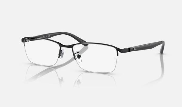 Ray-Ban RX6501D — Black — quarter view