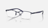Ray-Ban RX6501D — Blue — quarter view