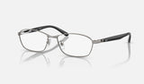 Ray-Ban RX6502D — Gunmetal — quarter view
