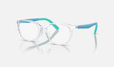Ray-Ban Junior RY1614D — Transparent — quarter view