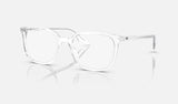 Ray-Ban RX5406F — Transparent — quarter view