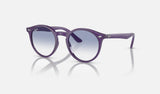 Ray-Ban Junior RJ9064S — Opal Violet / Blue — quarter view