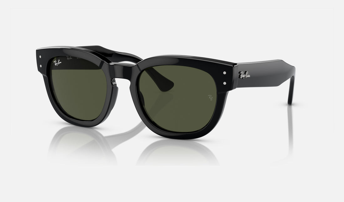 Ray-Ban Mega Hawkeye RB0298S — Black / Green — quarter view