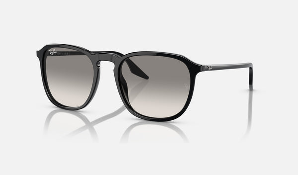 Ray-Ban RB2203 — Black / Light Grey — quarter view