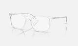 Ray-Ban RX5421 — Transparent — quarter view