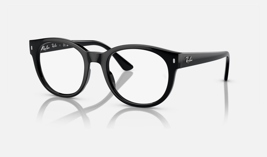 Ray-Ban RX7227 — Black — quarter view