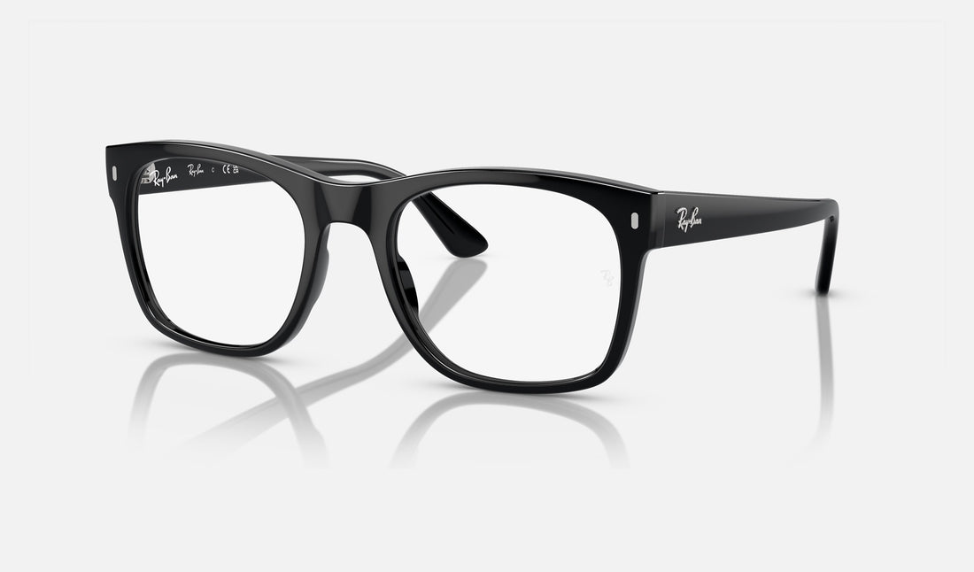 Ray-Ban RX7228 — Black — quarter view