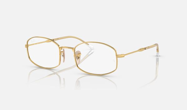 Ray-Ban RX6510 — Arista Gold — quarter view