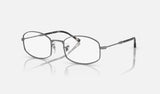 Ray-Ban RX6510 — Gunmetal — quarter view