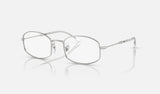 Ray-Ban RX6510 — Silver — quarter view