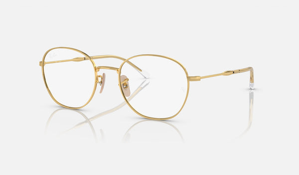 Ray-Ban RX6509 — Arista Gold — quarter view