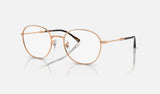 Ray-Ban RX6509 — Rose Gold — quarter view