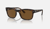 Ray-Ban RB4428 — Havana / Brown Polarized — quarter view
