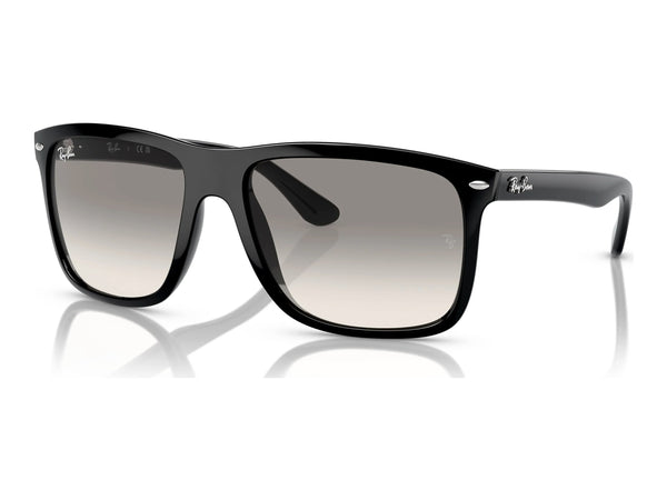 Ray-Ban Boyfriend Two RB4547 — Black / Light Grey — quarter view