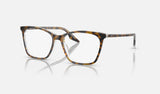 Ray-Ban RX5422 — Havana on Transparent — quarter view