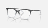 Ray-Ban RX5422 — Dark Grey — quarter view