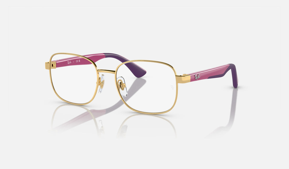Ray-Ban Junior RY1059 — Arista Gold — quarter view