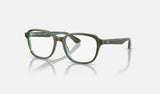 Ray-Ban Junior RY1627 — Top Green & Orange & Light Blue — quarter view