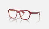 Ray-Ban Junior RY1627 — Top Red & Violet & Orange — quarter view
