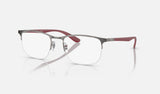 Ray-Ban RX6513 — Gunmetal — quarter view