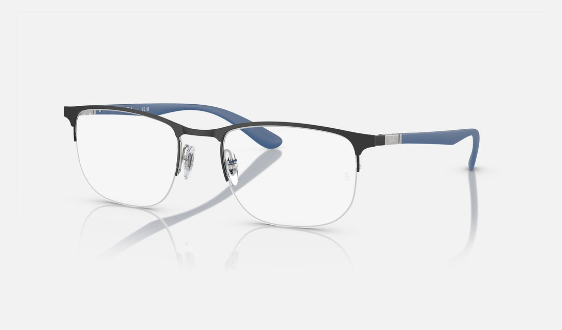 Ray-Ban RX6513 — Black — quarter view