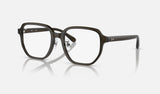 Ray-Ban RX5424D — Transparent Green — quarter view