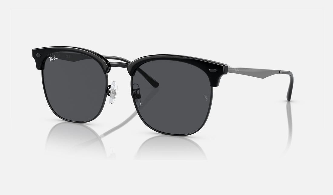 Ray-Ban RB4418D — Black on Black / Dark Grey — quarter view