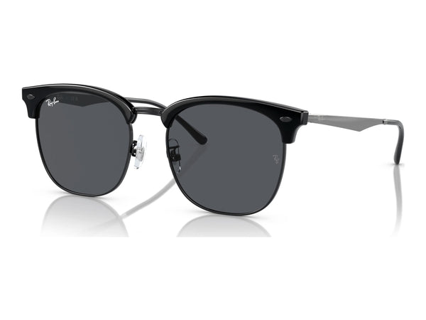 Ray-Ban RB4418D — Black on Black / Dark Grey — quarter view