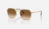 Ray-Ban Jim RB3694 — Arista Gold / Light Brown — quarter view