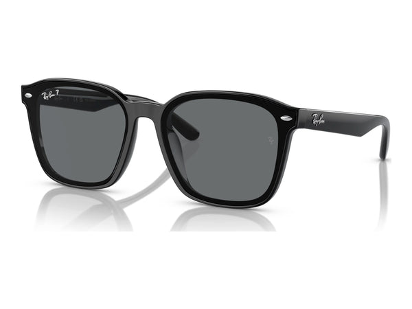 Ray-Ban RB4392D — Black / Dark Grey Polarized — quarter view