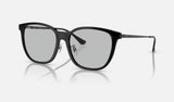 Ray-Ban RB4333D — Black / Light Grey — quarter view