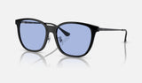 Ray-Ban RB4333D — Black / Blue — quarter view