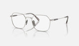 Ray-Ban Jim Titanium RX8794 — Silver — quarter view