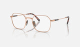 Ray-Ban Jim Titanium RX8794 — Light Brown — quarter view