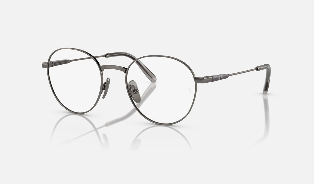 Ray-Ban David Titanium RX8782 — Gunmetal — quarter view