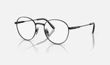 Ray-Ban David Titanium RX8782 — Black — quarter view