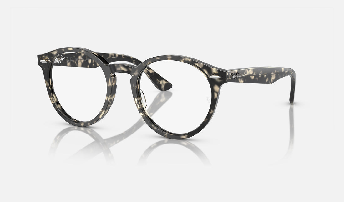 Ray-Ban Larry RX7680V — Grey Havana — quarter view