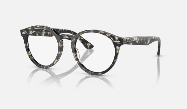 Ray-Ban Larry RX7680V — Grey Havana — quarter view