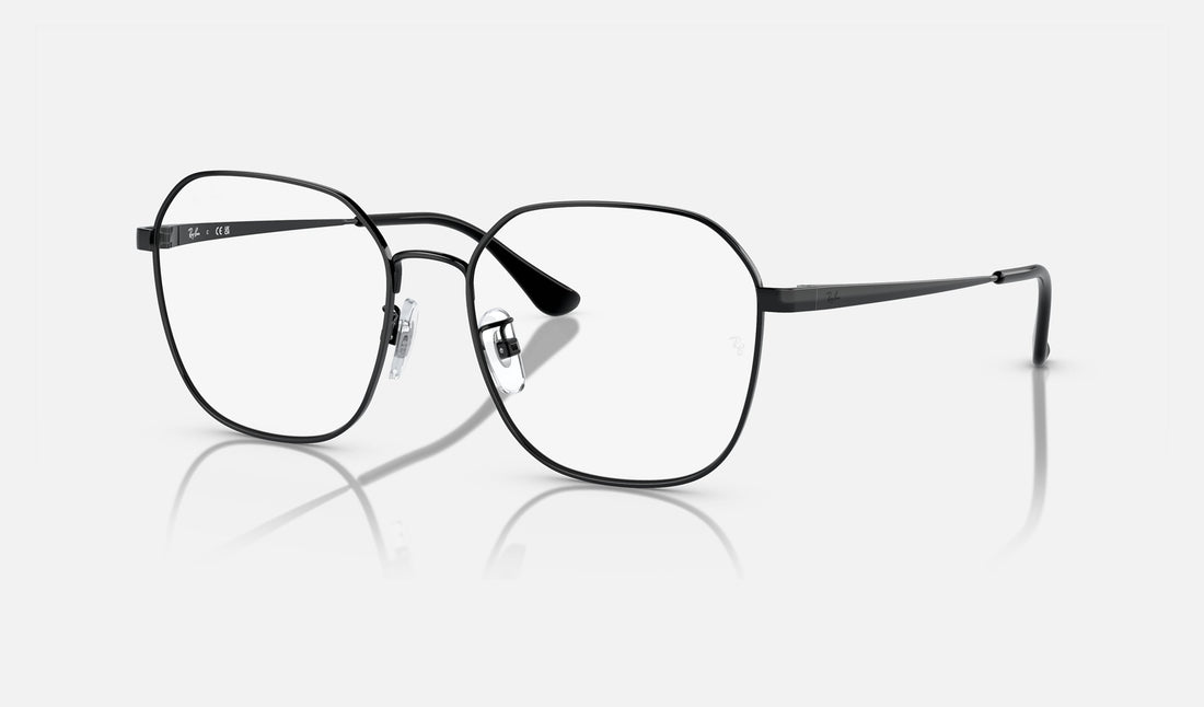 Ray-Ban RX6490D — Black — quarter view