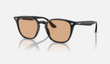 Ray-Ban RB4258F — Black / Brown — quarter view