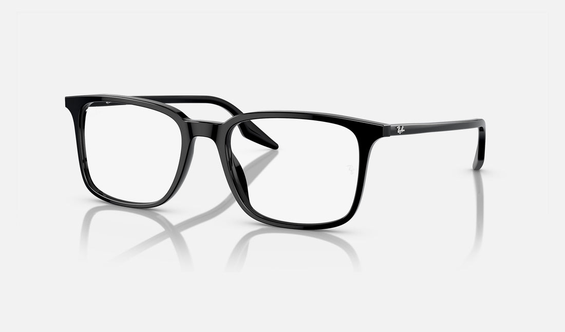 Ray-Ban RX5421F — Black — quarter view