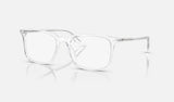 Ray-Ban RX5421F — Transparent — quarter view